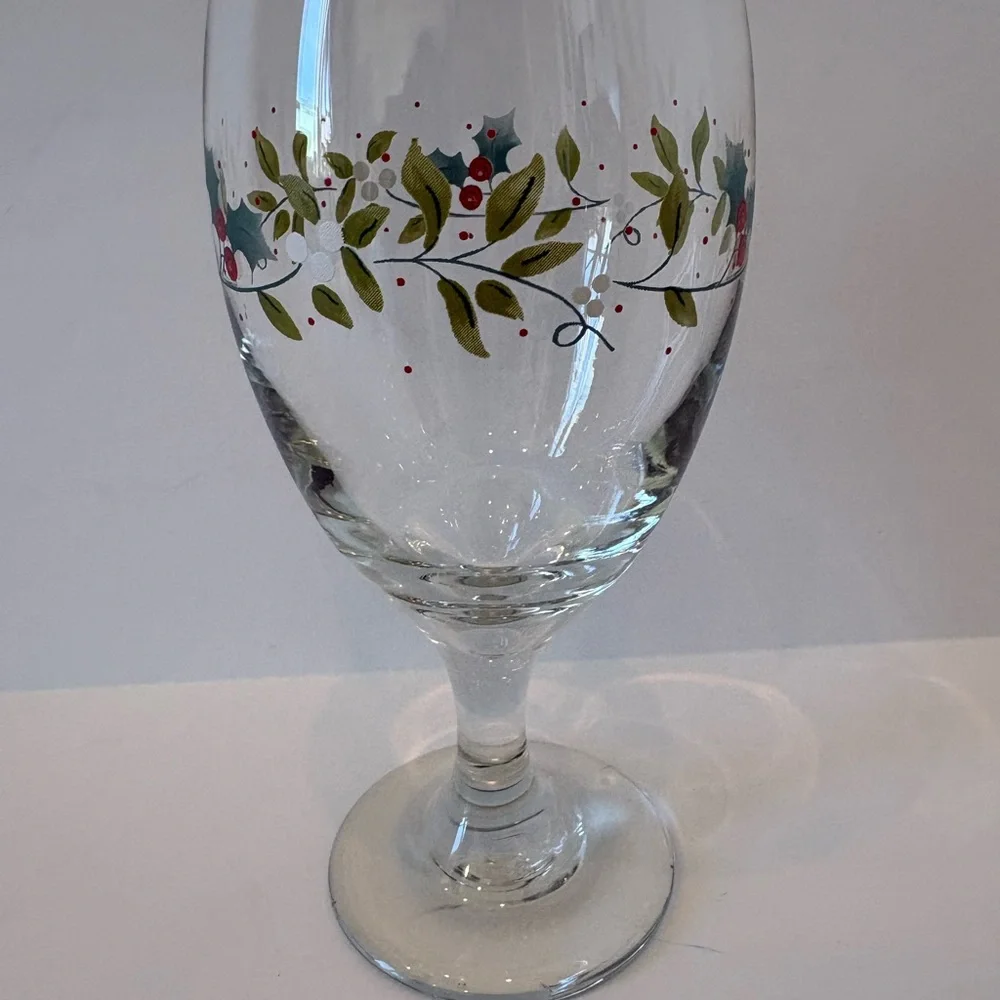 Pfaltzgraff Winterberry 16 oz.Iced Tea Glass Water Goblet Discontinued 5423294